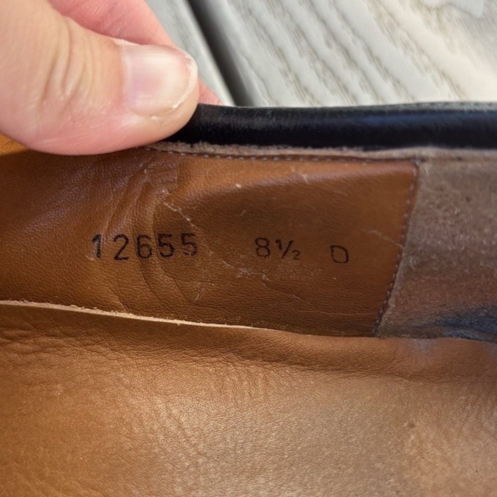 Magnanni Dominguez Black Leather Slip-On Loafers Men's Size 8.5 D Spain 12655 - Picture 10 of 12